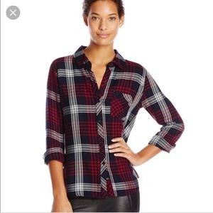 Rails Hunter Button Down Flannel Size Medium EUC